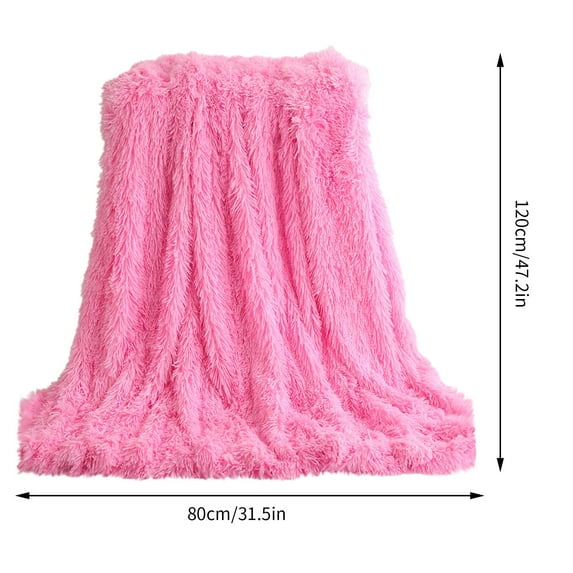 Leodye 1PCS Plain Color Double-Sided Velvet Blanket - Double-Layer Conditioning Blanket for Window, Bedside, Sofa & Home Use-46.8x31.2inch