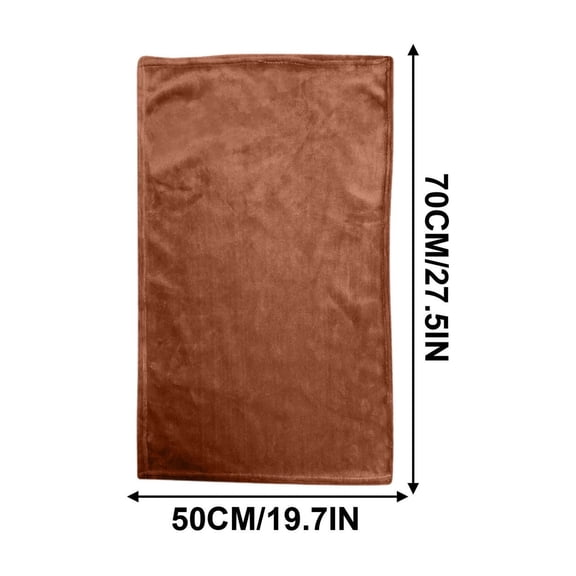 Leodye 1PCS Plain Flannel/Fleece Bath Towel Blanket - Multi-Use for Yoga, Bath & Home Comfort -19.69×27.56IN