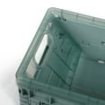 thumbnail image 1 of Leodye 1PCS Plastic Foldable Storage Crate Stackable Space-saving Home Garage Sundry Toy Book Organizer Basket -8.27x5.91x3.94, 1 of 3