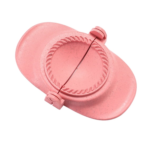 Leodye 1PCS Plastic Wheat Straw Dumpling Maker Press Convenient Tool for Pastry Pie and Dough Making -8.2*4.7*0.4in