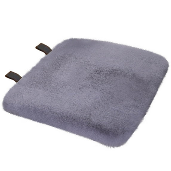 Leodye 1PCS Plush Warm Car Seat Cushion Thickened Design Winter Driving Comfort Warmth Enhancement Accessory -17.72 × 17.72 inches