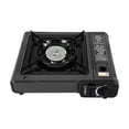 thumbnail image 1 of Leodye 1PCS Portable Butane Gas Stove - Double Wind Guard Aluminum Alloy Stove, High-performance for Camping/Backpacking -13.38x9.84x3.14in, 1 of 8