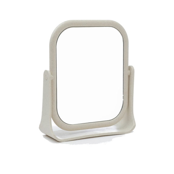Leodye 1PCS Portable Desktop Makeup Mirror - Small Princess-style, for Dressing Table/Bedroom/Student Dormitory -7.08*6.29*1.96 in