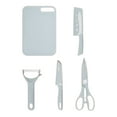 thumbnail image 1 of Leodye 1PCS Portable Kitchen Knife Set - with Chopping Board & Scissors, Fruit/Vegetable Paring Knives -11.2×7.63inch, 1 of 6