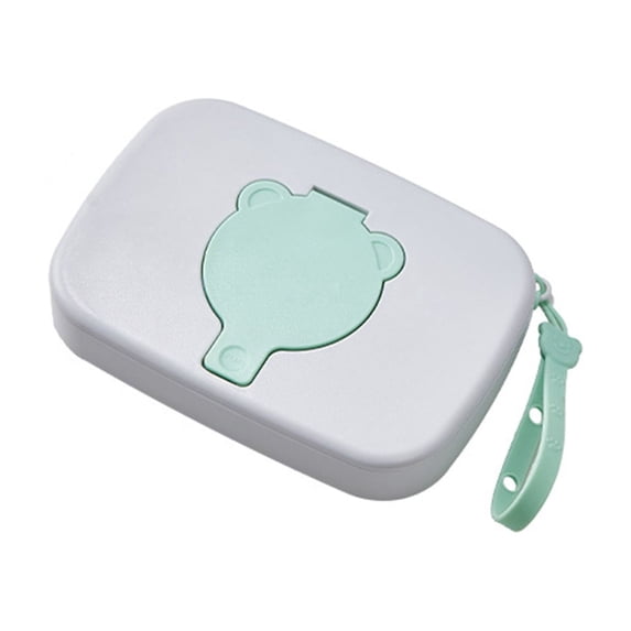 Leodye 1PCS Portable Sealed Wipe Dispenser Box Dustproof Wet Wipe Storage Case for Outdoor Travel Car Trip Daily Carry -6.89 × 4.72 × 1.18 in