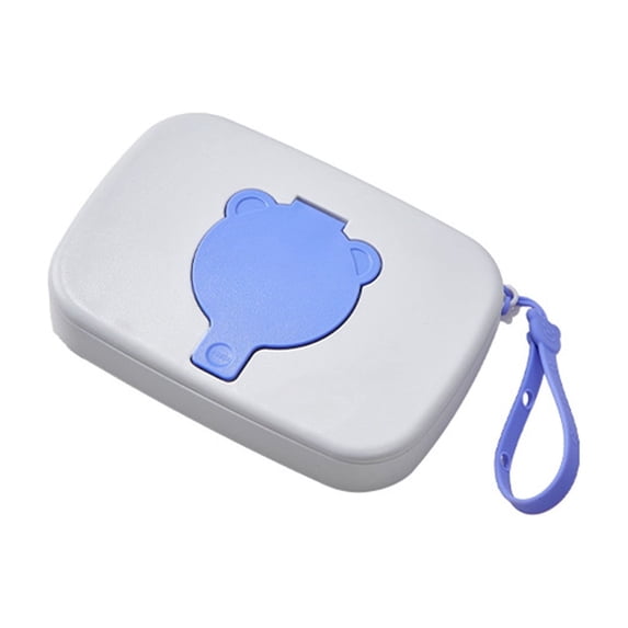 Leodye 1PCS Portable Sealed Wipe Dispenser Box Dustproof Wet Wipe Storage Case for Outdoor Travel Car Trip Daily Carry -6.89 × 4.72 × 1.18 in