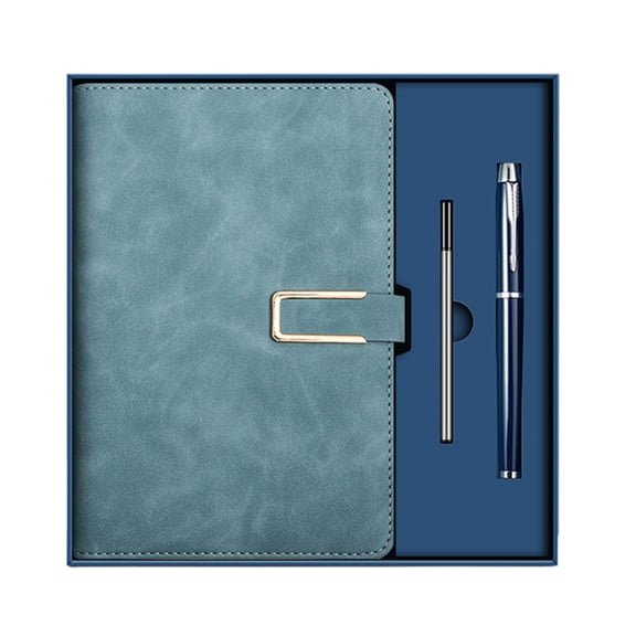 Leodye 1PCS Premium Thickened Meeting Record Book Business office Style Notebook Professional Notepad for office Documents and Meeting Minutes -9.06x9.06 in