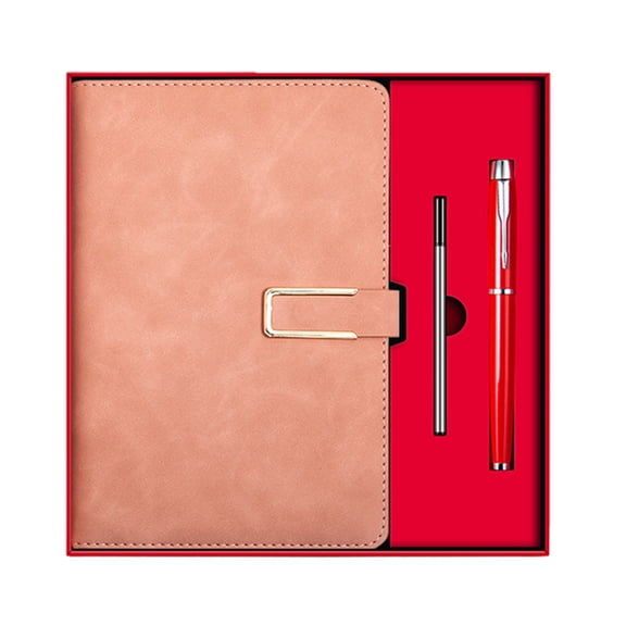 Leodye 1PCS Premium Thickened Meeting Record Book Business office Style Notebook Professional Notepad for office Documents and Meeting Minutes -9.06x9.06 in