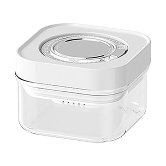 Leodye 1PCS Press Type Sealed Storage Tank Airtight Food Container Mechanical Seal Canister for Kitchen Grains and Dry Goods -4.21 × 2.87 IN