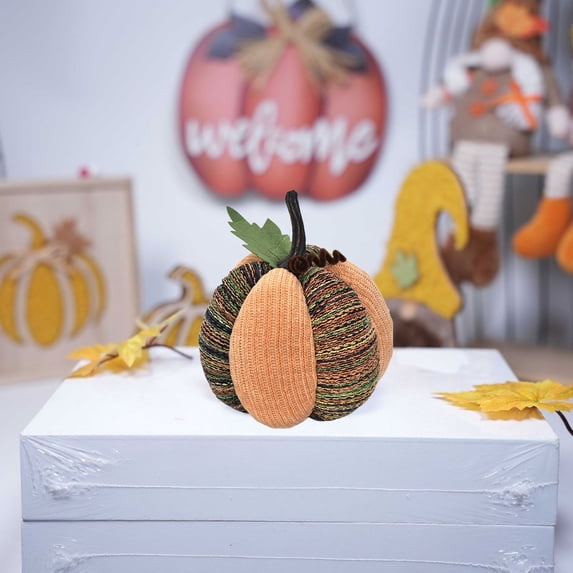 Leodye 1PCS Pumpkins Toys Pumpkins Throw Pillows Christmas ornament Pumpkins Shaped Pillows Cute Shaped Cushion-7.87x5.9in