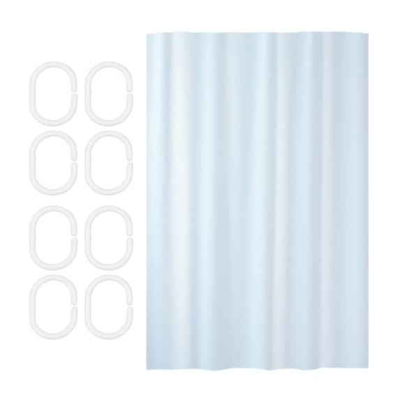 Leodye 1PCS Pure color shower curtain , Shower Liner 70.8x31.4Inches, Waterproof, No Chemical Smell for Bathroom Shower Curtain