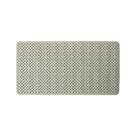 Leodye 1PCS Rectangular Suction Cup Bathroom Mat Anti-slip Massage Home Shower Room Fall-prevention Foot Mat -27.17*14.17in
