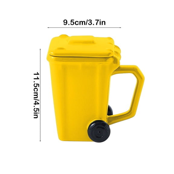 Leodye 1PCS Recycle Bin Coffee Mug - Funny Gag Gift Mugs - Novelty Cups for office, Coworkers, Home Desk --4.5*3.7IN