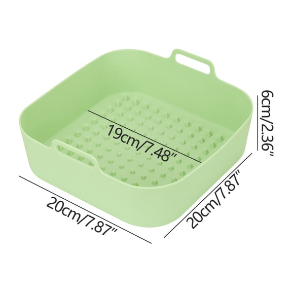 Leodye 1PCS Reusable Air Fryer Round Liners, Non-Stick Basket Accessories, Replacement for Parchment Paper Liners -7.87x7.87x2.36in