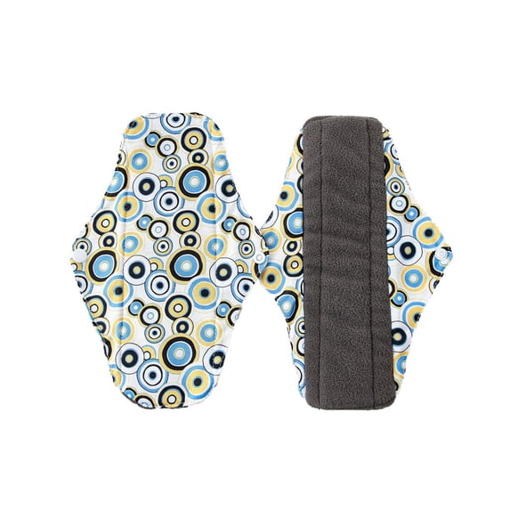 Leodye 1PCS Reusable Cloth Sanitary Pads, Washable Feminine Pads for Daily Use - 9X11inch