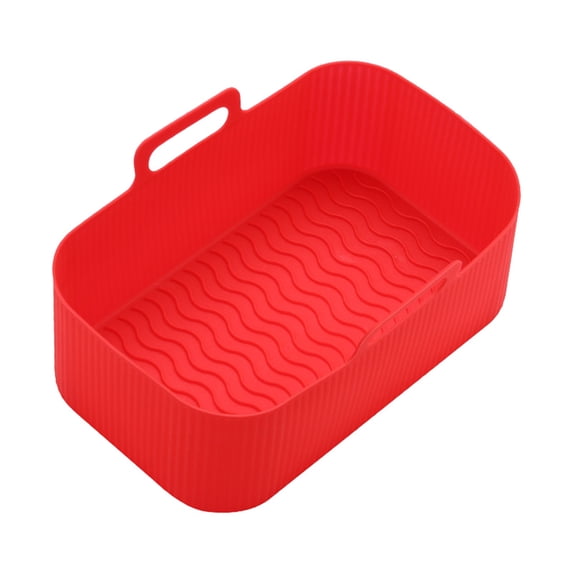 Leodye 1PCS Reusable Round Air Fryer Liners, Basket Accessories, Replacement for Parchment Paper -7.68x4.92x2.76in
