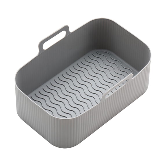 Leodye 1PCS Reusable Round Air Fryer Liners, Basket Accessories, Replacement for Parchment Paper -7.68x4.92x2.76in