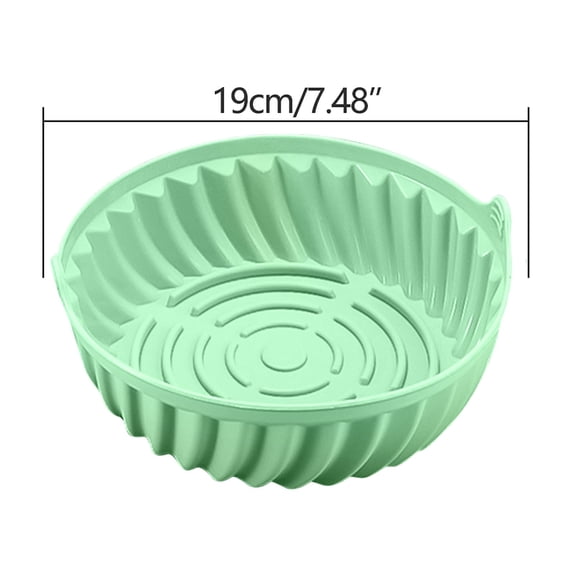Leodye 1PCS Reusable Round Air Fryer Liners, Non-Stick Basket Accessories -7.5x7.5x2.4in