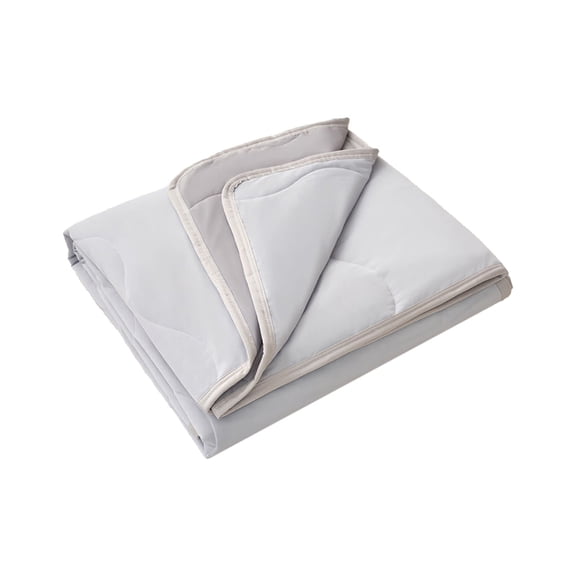 Leodye 1PCS Reversible Ice Silk Summer Quilt, Machine Washable Design, Lightweight Breathable Air Conditioner Quilt for All-season Rest -59 x 43.3 in