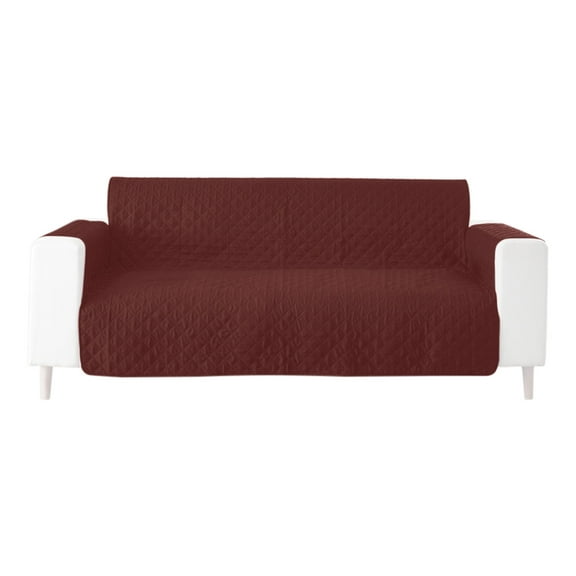 Leodye 1PCS Reversible Waterproof Couch Cover - /Cat-proof Sofa Protector with Elastic Straps -51.18x77.16in