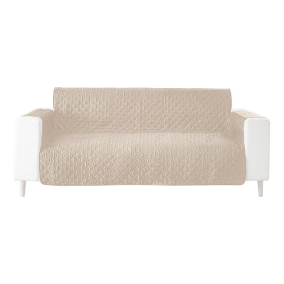 Leodye 1PCS Reversible Waterproof Couch Cover - /Cat-proof Sofa Protector with Elastic Straps -51.18x77.16in