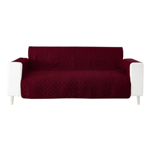 Leodye 1PCS Reversible Waterproof Couch Cover - /Cat-proof Sofa Protector with Elastic Straps -51.18x77.16in