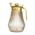 thumbnail image 1 of Leodye 1PCS Rhombic-striped Duckbilled Plastic Cold Water Pitcher Transparent Spacious Home Kitchen Juice Flower Tea Water Container -9.06x4.13in, 1 of 6