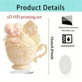 thumbnail image 1 of Leodye 1PCS Romantic Ceramic Tea Cup Ornament Exquisite Elegant Home Dining Valentine’s Day Lover Gift Mug - 5.91 in, 1 of 4