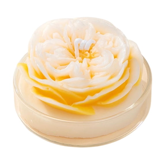 Leodye 1PCS Rose Scented Romantic Candle Fragrant Ambient Home Decor Valentine’s Day Birthday Gift Candle -2.56x1.57in