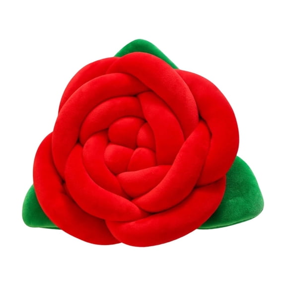 Leodye 1PCS Rose-pattern Hand-woven Throw Pillow Exquisite Design Sofa Backrest Home Living Room Decor Cushion Accessory -11.02×1 1.02×2.36in
