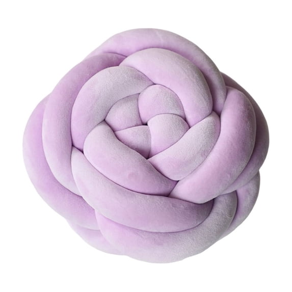 Leodye 1PCS Rose-pattern Hand-woven Throw Pillow Soft Decorative Home Living Room Sofa Back Cushion -6.69×6.69×2.36in