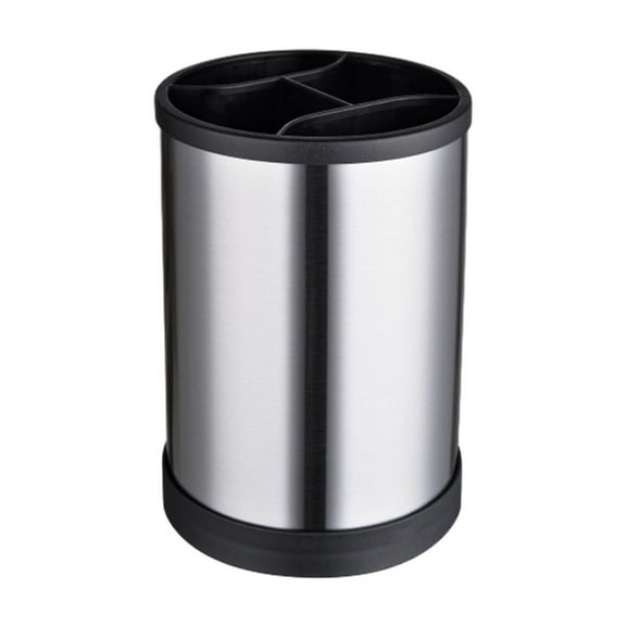 Leodye 1PCS Rotatable Stainless Steel Utensil Tube Hollow Drainage Multifunctional Kitchen Countertop Chopstick Spoon Storage Rack -6.69x4.72x4.72in