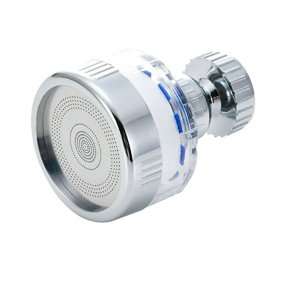 Leodye 1PCS Rotating Faucet Water Filter,Kitchen Bathroom Universal Swivel Sink Filter,with Extension Tube Removes Chlorine Fluoride Heavy Metals Hard Water for Home Kitchen -2.56x1.97x1.97in