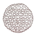 thumbnail image 1 of Leodye 1PCS Round Hollow Paper Rope Woven Placemat, Heatproof Design, Decorative Padding for Dining Table Daily Use -12.99 in, 1 of 6