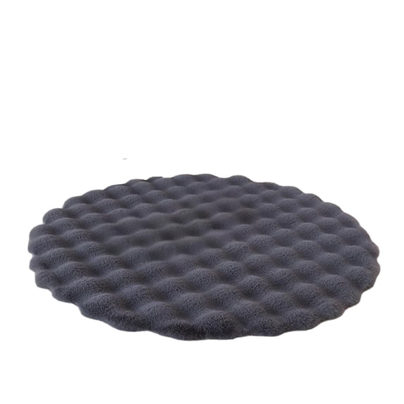 Leodye 1PCS Round Modern Area Rug Comfortable Durable Home Living Room Tea Table Bedroom Porch Floor Mat -27.55x27.55 in