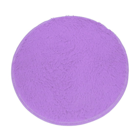 Leodye 1PCS Round Non-slip Bath Mat - Soft Floor Rug for Bedroom/Shower -15.7IN