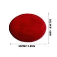 thumbnail image 1 of Leodye 1PCS Round Solid Velvet Foam Carpet, Thickened Memory Foam Modern Indoor Circle Carpets, Non-Slip Comfy Circular Rug for Home Decor -31.49*31.49IN, 1 of 4