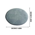 thumbnail image 1 of Leodye 1PCS Round Solid Velvet Foam Carpet, Thickened Memory Foam Modern Indoor Circle Carpets, Non-Slip Comfy Circular Rug for Home Decor -31.49*31.49IN, 1 of 4
