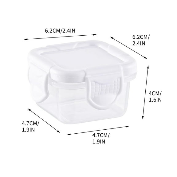 Leodye 1PCS Sealed Fresh Box Candy Storage Container Food Box Seasoning Box for Kitchen and Household Use -2.4*2.4*1.6IN