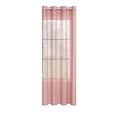 thumbnail image 1 of Leodye 1PCS Semi Transparent Curtain Silver Embossed Pattern Light Filtering Drape for Bedroom Living Room and Study -39.37×98.43in, 1 of 6