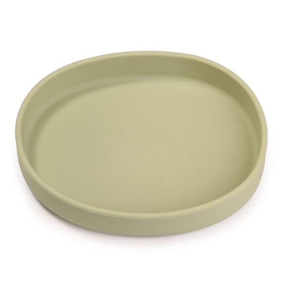 Leodye 1PCS Silicone Dinner Plate, High Temperature Resistance, Reusable Design, Safe Tableware for Home Camping Dining -7.08*6.29in