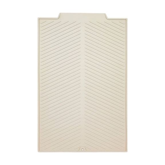 Leodye 1PCS Silicone Twill Kitchen Drying Mat Heat-resistant Non-slip Home Countertop Tableware Fruit Vegetable Drain Mat -15.35x11.42x1.18in