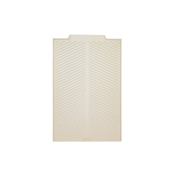 Leodye 1PCS Silicone Twill Kitchen Drying Mat Heat-resistant Non-slip Home Countertop Tableware Fruit Vegetable Drain Mat -15.35x11.42x1.18in