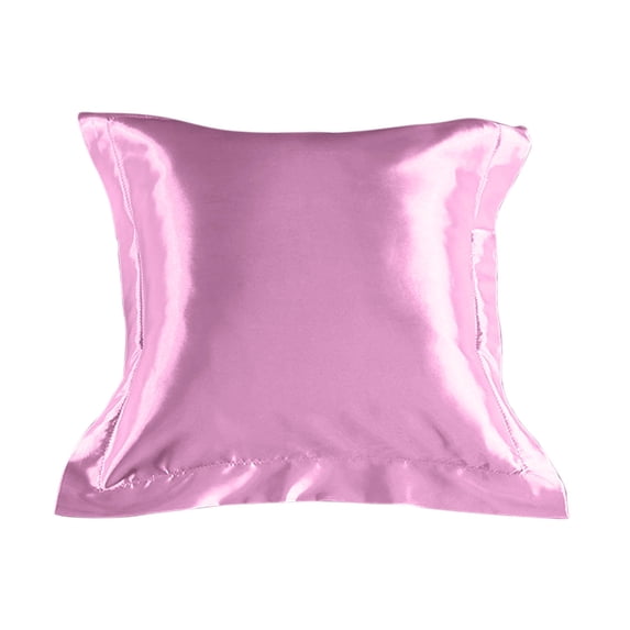 Leodye 1PCS Silk Pillowcase Hair Care Cover Home Bedroom Simulated Smooth Fabric Skin friendly Hair Protection Pillowcase -19.69×19.69in