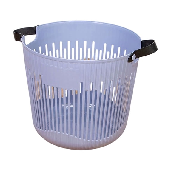 Leodye 1PCS Simple Plastic Laundry Basket,Large Capacity Open Design, Wear-resistant Storage Basket for Bathroom Household Dirty Clothes -11.81x7.87x7.87in
