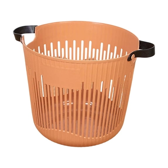 Leodye 1PCS Simple Plastic Laundry Basket,Large Capacity Open Design, Wear-resistant Storage Basket for Bathroom Household Dirty Clothes -11.81x7.87x7.87in