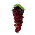 thumbnail image 1 of Leodye 1PCS Simulated Grape Bunch Hanging Pendant, Plastic Fake Fruit Model with Leaves, Realistic Decor for Home Kitchen Party and Festival Ornament -8.66IN, 1 of 6
