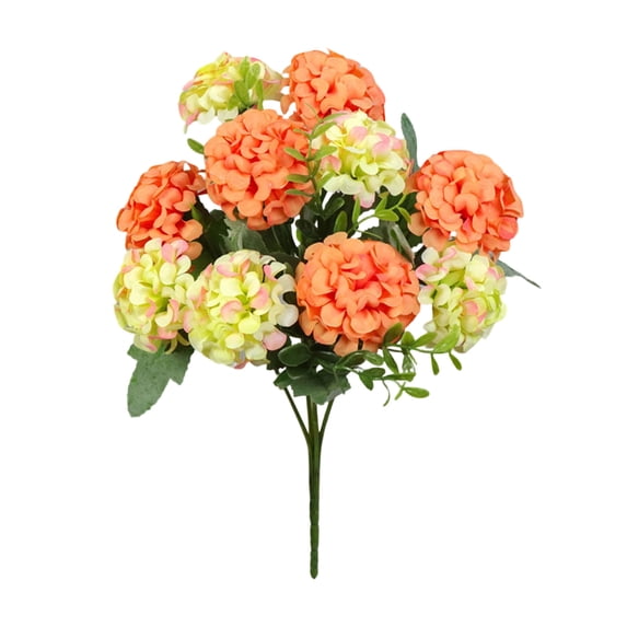 Leodye 1PCS Simulation Hydrangea Bouquet Home , Flower Artificial Flower Home Decoration Wedding Handheld Flower Wall -14.1IN