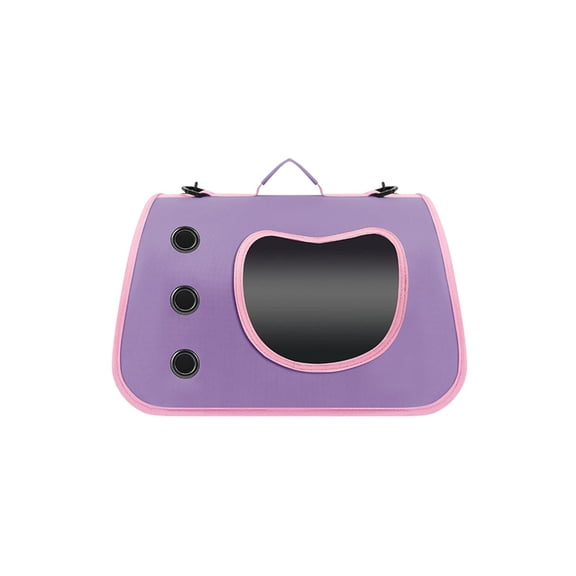 Leodye 1PCS Single-shoulder Portable Carrier, Foldable Travel Bag, Airline-approved Large Capacity Pet Backpack -15.75x10.24x10.24in