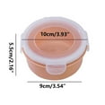thumbnail image 1 of Leodye 1PCS Small Round Deli Containers with Lids, Airtight Leakproof Reusable Food Storage, Plastic To Go Bento Box, Mini Lunch Box, Snack Storage Bowl, for Kitchen, Picnic, 1 of 2